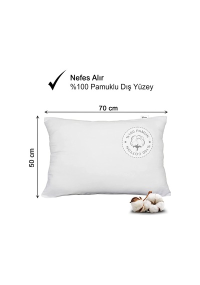 900 Gr Antialerjik Boncuk Silikon Yastık 4 Beyaz