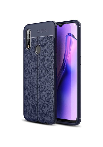 Adige Oppo A31 Kılıf Niss Deri Görünümlü Silikon
