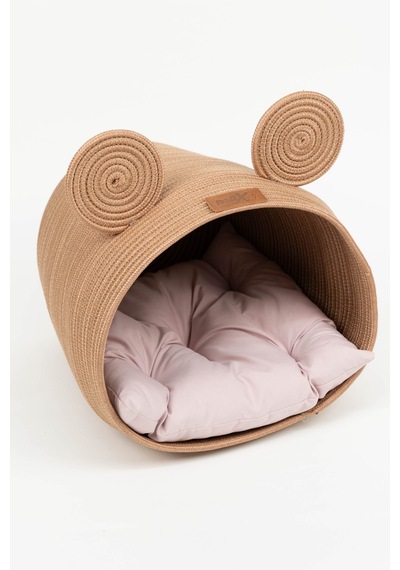 Reyo Max Design Maxie Bunny Kedi Yuvası Ve Köpek Yatağı Pudra Yumuşak Ve Konforlu Kedi Köpek Yatağı