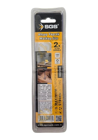 Sgs Ahşap Yaprak Matkap Ucu 22x152 Mm. - 1 Adet