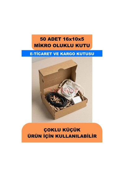 50 Adet 16x10x5 Cm Küçük Kargo Kutusu Ürün Kutusu E-ticaret Kutusu