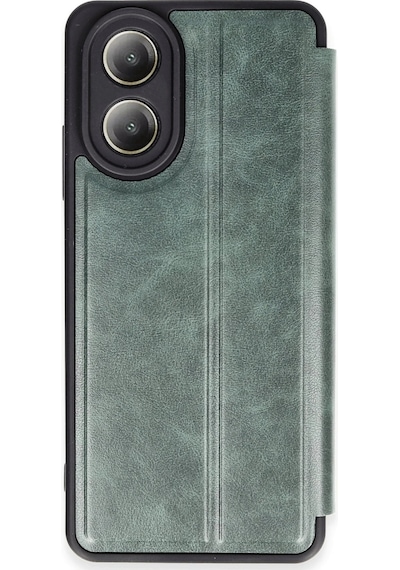 Cosmotex Newface Oppo A38 Kılıf Flip Cover - Koyu Yeşil