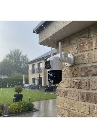 3 Kameralı Kablolu Akıllı Güvenlik Kamerası 360 Ptz Hareketli, Çift Antenli, Wifi Ip, Gece Görüşlü Dış Mekan Kamera Bx40