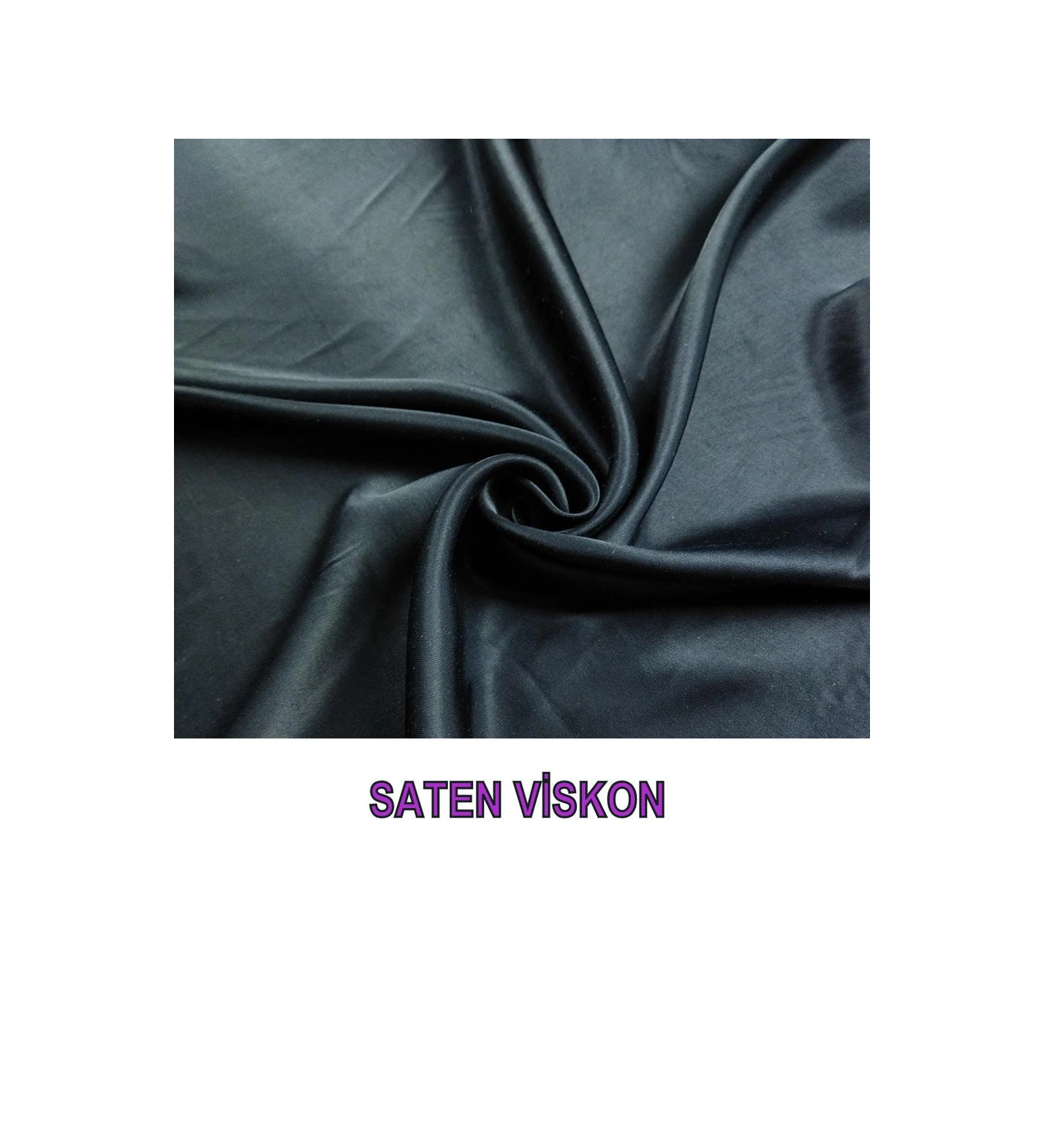 Saten Viskon Siyah Renkteen: 150 Cm-3120 Renkli