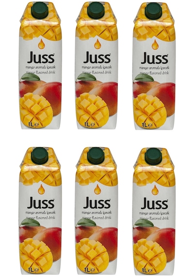 Juss Mango Aromalı İçecek 1 Lt X 6 Adet