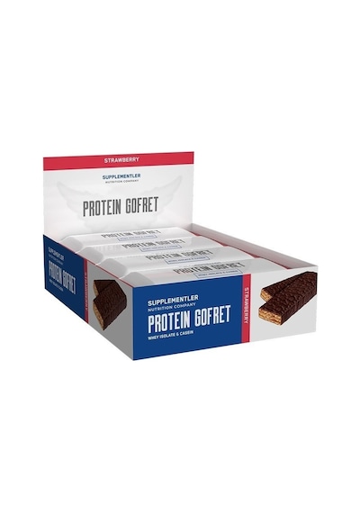 Supplementler Protein Gofret 40 G 12 Adet Çilek
