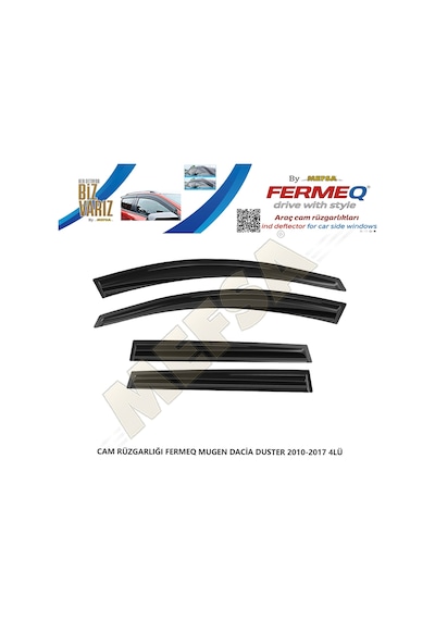 Cam Rüzgarlığı Fermeq Mugen Dacia Duster 2010-2017 4lü