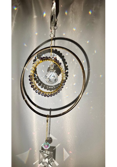 Lumiere Kristal Güneş Yakalayıcı , Kristal Dekor Kristal Obje Lüks Hediye Suncatcher , Işıltılı Tek Parça