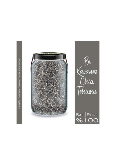 Bi Kavanoz Chia Tohumu + Bi Kavanoz Keten Tohumu 660 Cc'lik 2 Adet Cam Kavanoz Saf Katkısız Taze Diğer