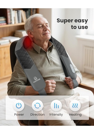 Comfıer Isı İle Shiatsu Boyun Masajı, Boyun Omuz Ağrısı İçin Elektrikli Derin Doku Omuz Masajı, Derin Yoğurma Masaj Yastığı, Ev Ofis Kullanımı, Doğum Günü Hediyeleri Comfıer Isı İle Shiatsu Boyun Masajı, Boyun Omuz Ağrısı İçin Elektrikli Derin Doku Omuz Masajı, Derin Yoğurma Masaj Yastığı, Ev Ofis Kullanımı, Doğum Günü Hediyeleri