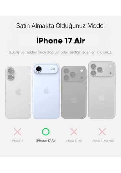 İphone Air İçin Magsafe İle Uyumlu Şeffaf Kılıf Kristal Berraklığında Materyal Polikarbonat Arka Kısım Ve Silik Diğer