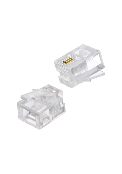 Rj 11 Telefon Soketi 6P/2C 100Lük  Paket Powermaster