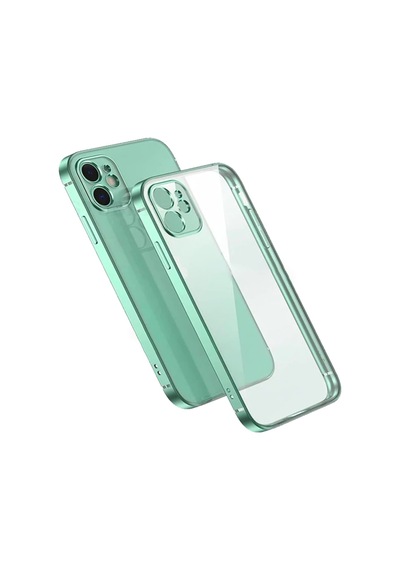 Apple Uyumlu iPhone 11 6.1Inç Renkli Kenar Seffaf Kilif Kamera Korumali Silik 389584903