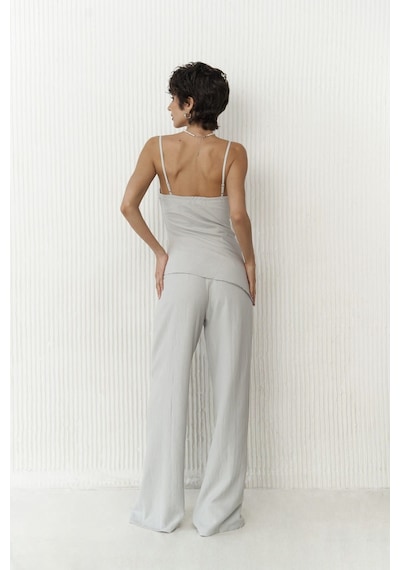 Mai Collection Mai Studios Co. Javier Gri Bluz Pantolon Takım Gri