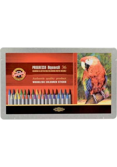 Koh-i Noor Progresso Aquarell Ağaçsız Boya Kalemi 36 Renk
