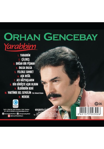 Orhan Gencebay - Yarabbim Cd