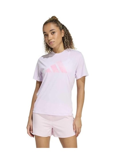 Adidas Running Essentials Brand Love Kadın Pembe Yuvarlak Yaka Tişört Pembe