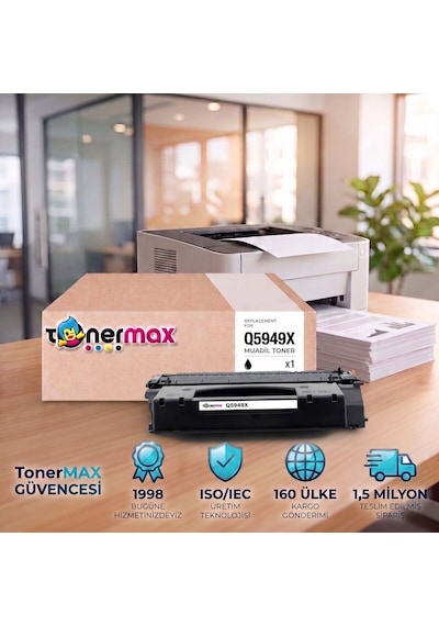 Hp Laserjet 3392 Muadil Toner Çipli Q5949x 4'lü 6.000 Sayfa