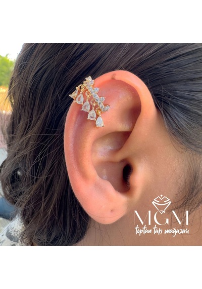 Kıkırdak Küpesi Earcuff Çok renkli