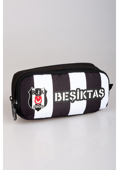 Dekomus Cep Defteri Hediyeli" Yeni Sezon Lisanslı Beşiktaş Çubuklu Kalem Çantası Ahşap