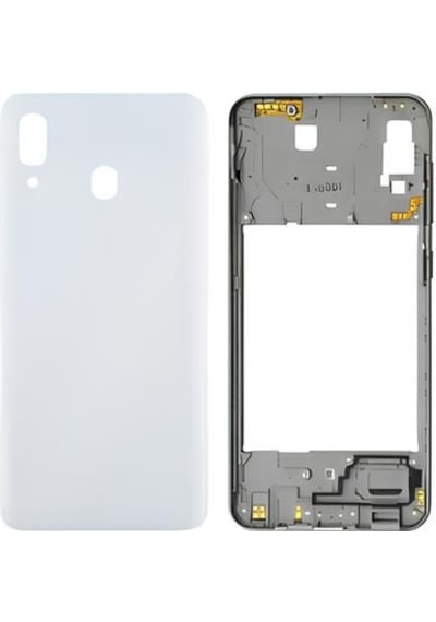 Samsung Galaxy Uyumlu A40 Sm a405f Full Kasa Arka Kapak Takım Beyaz