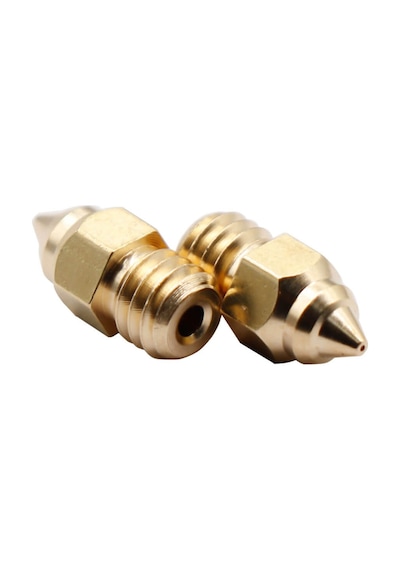Koodmax 3d Yazıcı Extruder Sivri Uçlu Mk8 1.75mm / 0.4mm Cr-6se Pirinç Nozzle Baskı Kafası