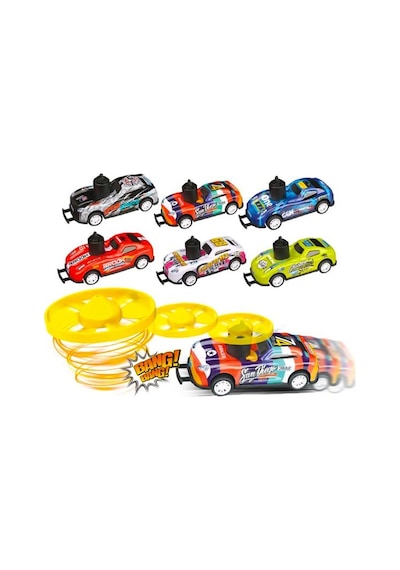 Ctoys Çek Bırak Pervaneli Yarış Arabası Çantalı Set 6lı Çok Renkli