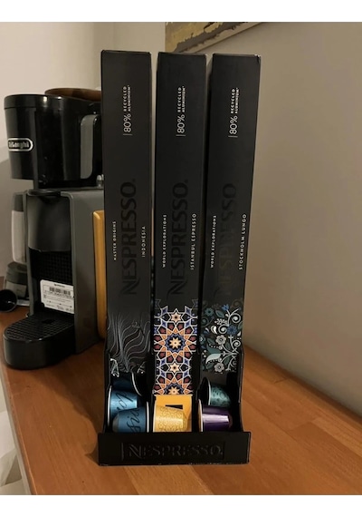 Nespresso Ve Starbucks Uyumlu Kapsül Kahve Standı Kutuları Rahatlıkla Uyum Sağlamaktadır.
