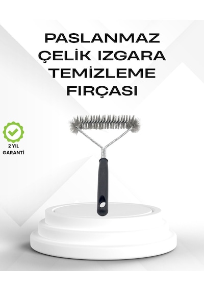 Tel Izgara Temizleme Fırçası Bbq Sonrası Kolay Temizlik Mh-hs3412-1334 Çelik