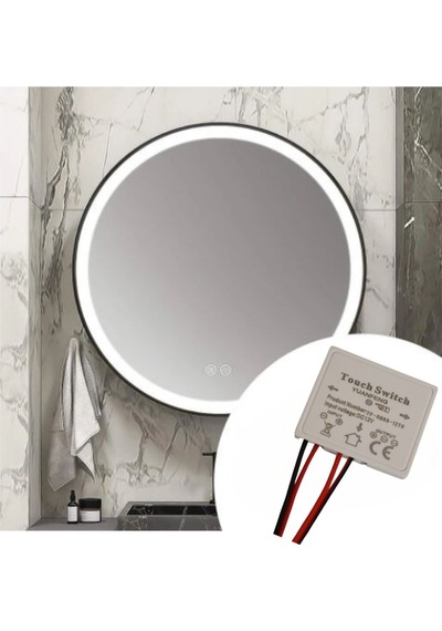 12v 3a Dokunmatik Touch Ayna Arkası Sensörü Beyaz Banyo Aynası Sensörü Mobilya Sensörü Led Işık