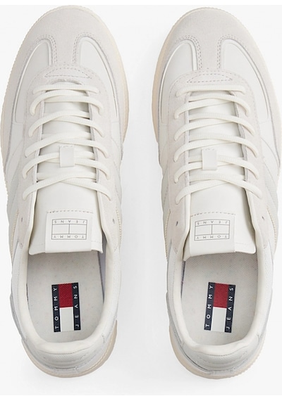 Tommy Hilfiger Tommy Jeans The Greenwich Edge Deri Erkek Sneaker Em0em016150lc Beyaz