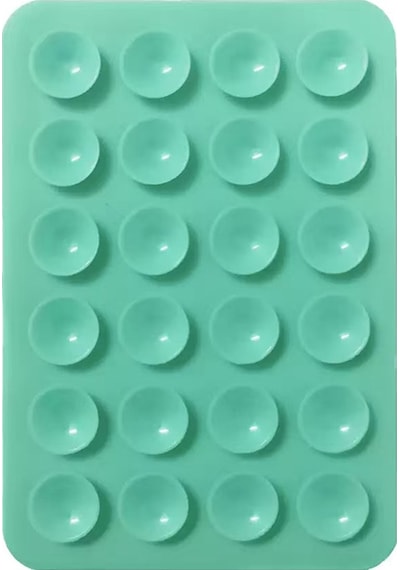 Maks Technology Kare Öpücüklü 03 Mkst Çift Taraflı Silikon Tutucu 5,50cm X 8cm - Turkuaz Turkuaz