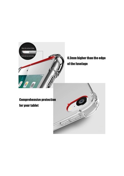 Pilanix Apple Uyumlu iPad Pro 12.9 2021 Kılıf Ultra Korumalı Şeffaf Ant