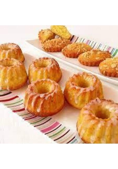 Baroness Silikon 6 Lı Göbekli Muffin Mini Kek Kalıbı Pembe Diğer