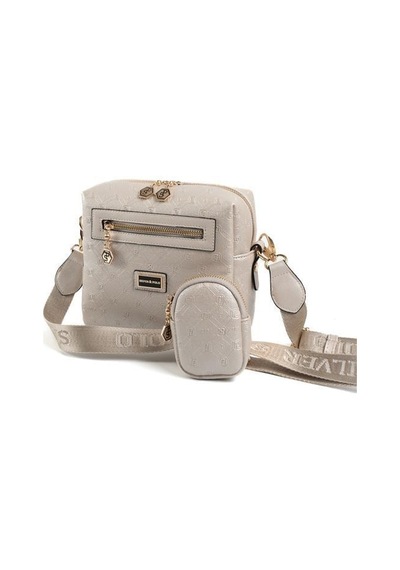 Silver Polo Sp1038 Kadın Çapraz Çanta Logolu Bej-s.bej