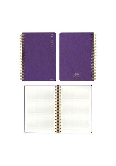 Melimelek Kareli Defter Mor Bez Ciltli - Ceyda Düvenci Mor
