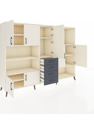 Hyperion Dolap 10 Raflı 4 Çekmeceli 8 Kapaklı 220x44x163 Aytaşı-a Aytaşı-aytaşı/antrasit Hyperion Dolap 10 Raflı 4 Çekmeceli 8 Kapaklı 220x44x163 Aytaşı-a Aytaşı-aytaşı/antrasit