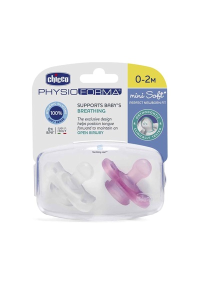 Chicco Physioforma Mini Soft 2'li Emzik 0-2 Ay Kız