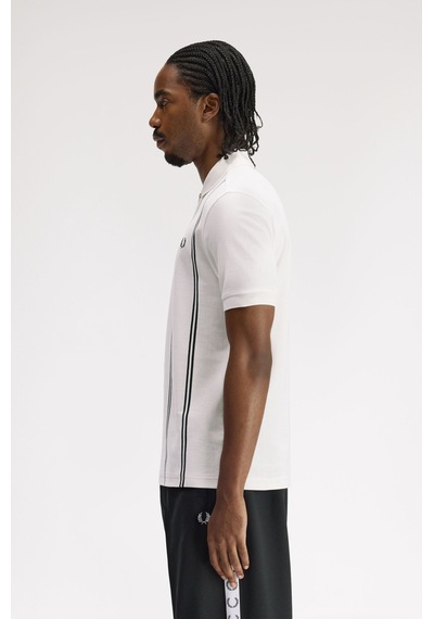 Fred Perry M2419 Vertical Stripe Erkek Polo Tişört Beyaz