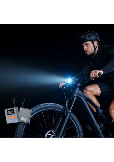 Lenyes Lcı206 Led Işıklı Oto Araç Lastik Şişirme Pompası Çok Modlu Ekranlı Araç Hava Kompresörü Gri