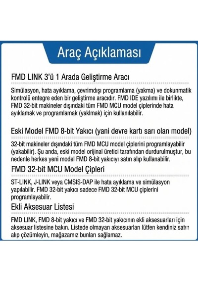 Fmd Prog Huinang Micro Fmd 32 Bit Mcu Programlayıcı - Çip Yakma Ve Hata Ayıklama Aracı