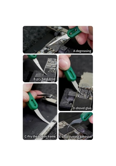 Entegre Kazıma Seti Best Bst-145 5 Parça Ic Scrape Blade Anakart Pcb Tamir Seti