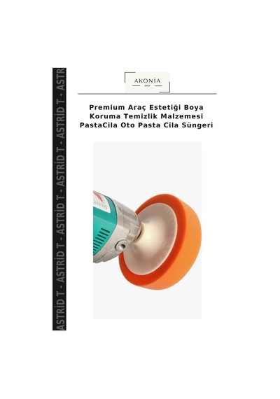Premium Araç Estetiği Boya Koruma Temizlik Malzemesi Pastacila Oto Pasta Cila Süngeri