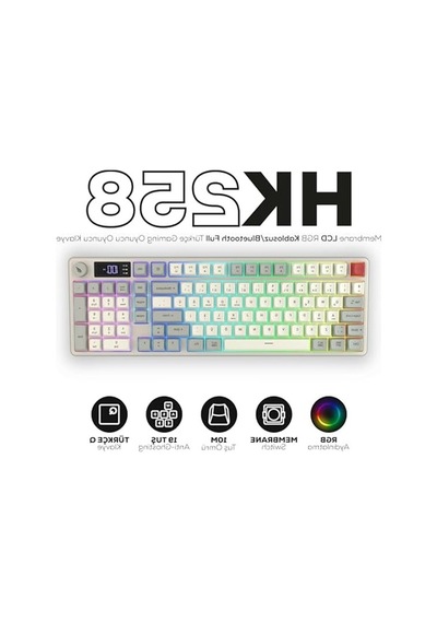 Kablosuz Rgb Gaming Klavye, Tam Türkçe Tuş Takımı