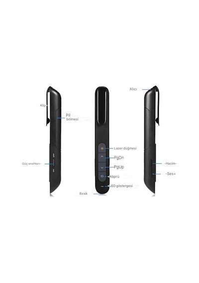 Wireless Presenter Kablosuz Lazer Kalem Sunum Kumandası