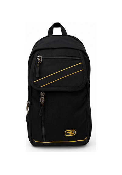 Sanmorris Seventeen Unisex Büyük Boy Hafif Ve Dayanıklı Çapraz Askılı Body Bag Siyah-sarı