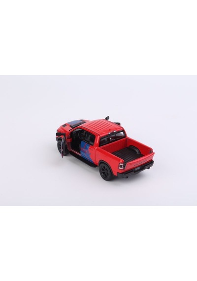 2019 Dodge Ram 1500 W - Çek Bırak Lisanslı Model Oyuncak Araba 1:46 Kırmızı