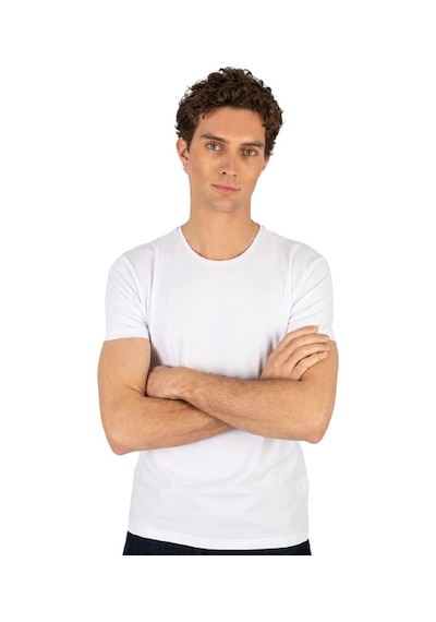 Tudors 20408 Slim Fit Dar Kesim Bisiklet Yaka Kısa Kol Basic Erkek Tişört Beyaz Tudors 20408 Slim Fit Dar Kesim Bisiklet Yaka Kısa Kol Basic Erkek Tişört Beyaz