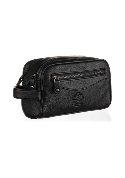 Westpolo Vegan Deri Unisex El Çantası Portföy - 6055 Siyah