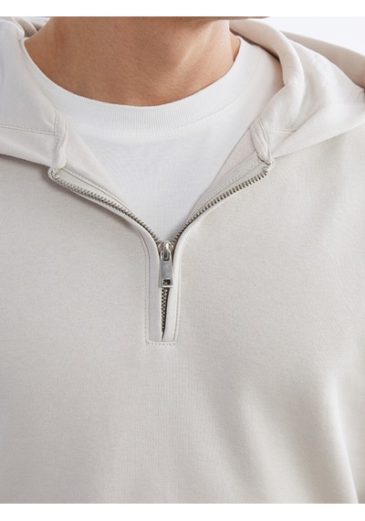 Lcw Vision Bej Uzun Kollu Erkek Hoodie